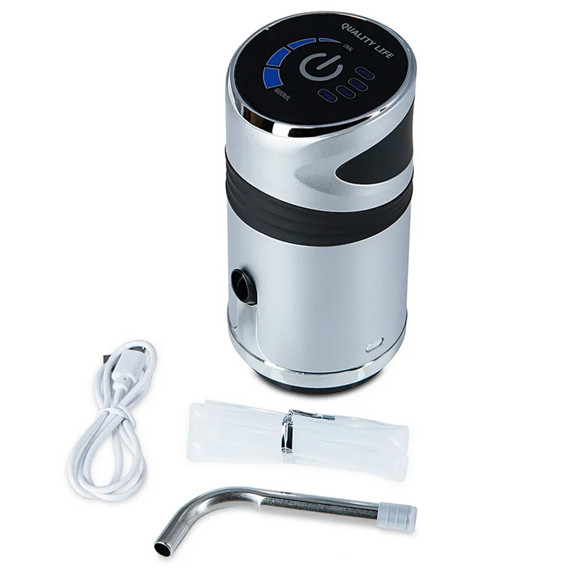 Помпа Ecotronic PLR-530 электрическая на аккумуляторе от USB-адаптера для 19л бутылей