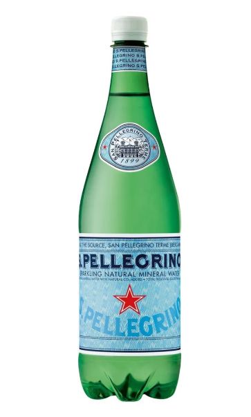 Вода San Pellegrino минеральная, газированная, 1 л х 1 шт
