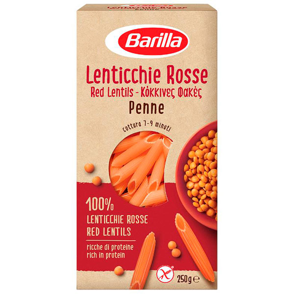 Пенне Barilla из красной чечевицы 250 гр