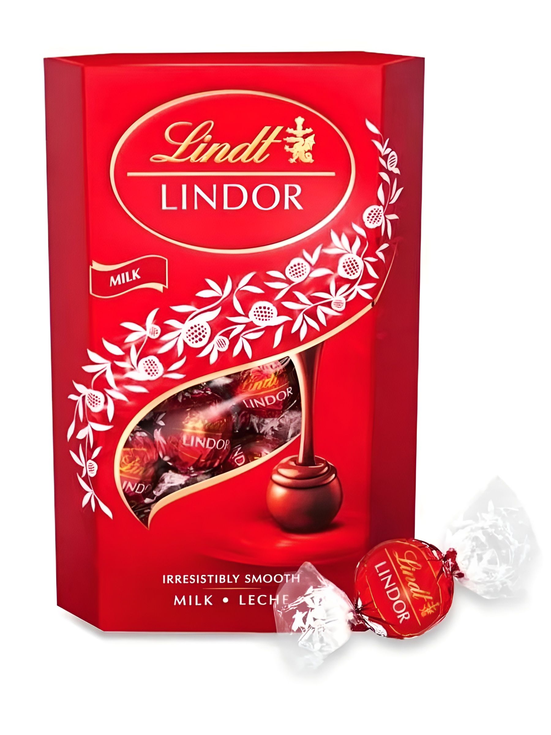 Конфеты шоколадные Lindor Cornet Milk Pralines (молочные), 200 гр. 2 шт.