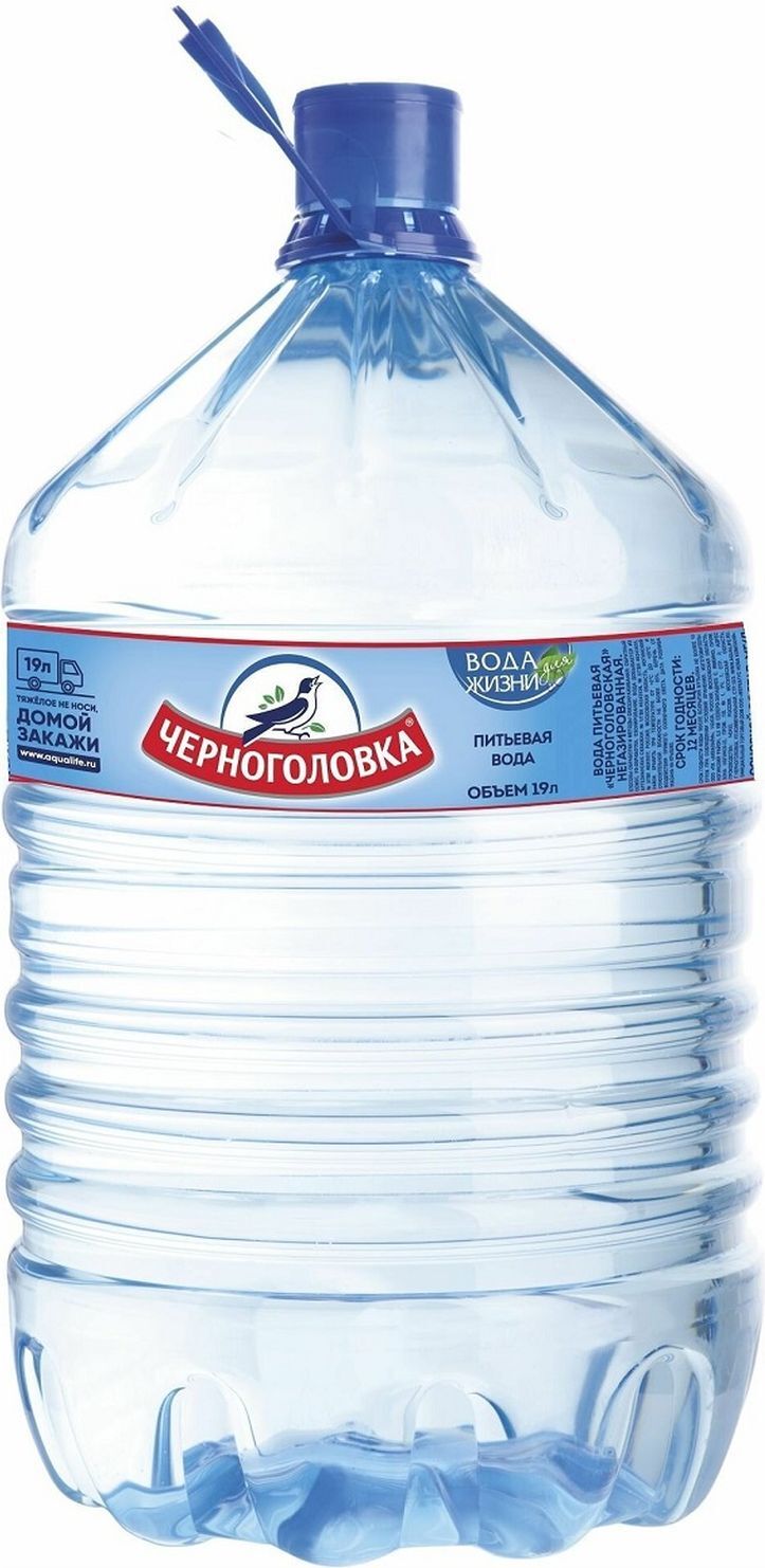 Вода питьевая негазированная Черноголовка Аква, одноразовый бутыль, 19 л