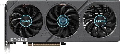 Видеокарта Gigabyte GeForce RTX 4060 8192Mb, Eagle OC 8Gb (GV-N4060EAGLE OC-8GD) 2xHDMI, 2xDP, Ret (Чёрный)