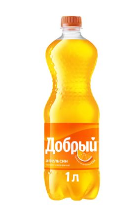 Напиток Добрый Апельсин, 1 литр. ПЭТ. Упаковка 12 шт.