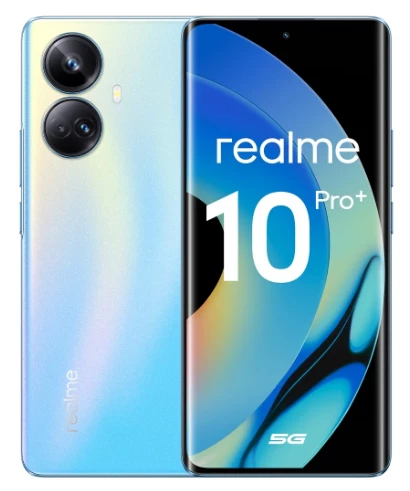 Смартфон Realme 10 Pro+ 5G 8/128GB (Голубой, 128 ГБ, 8 ГБ)
