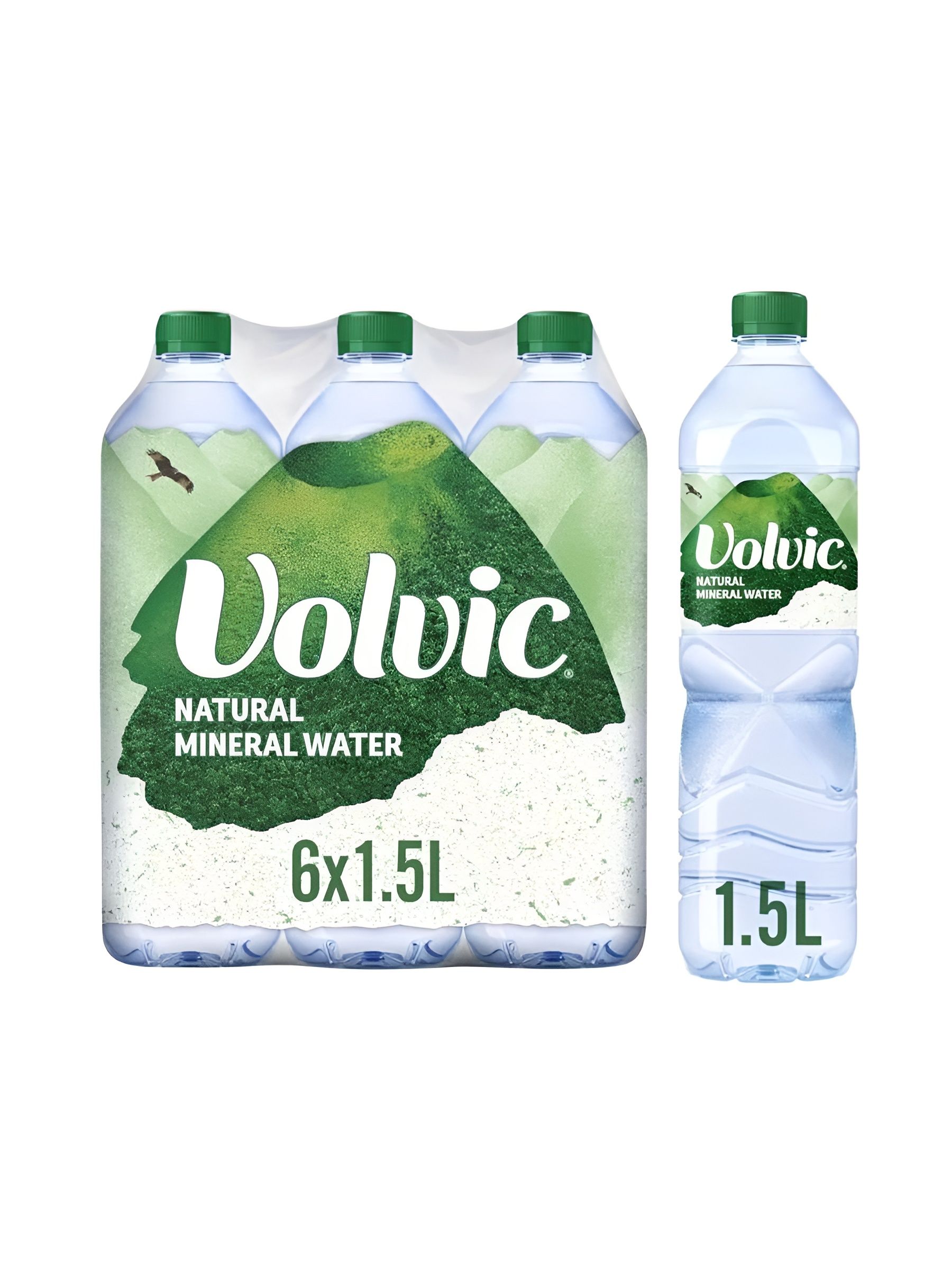 Вода Volvic, 1.5 л, негазированная, пэт, (упаковка 1.5л х 6шт.)