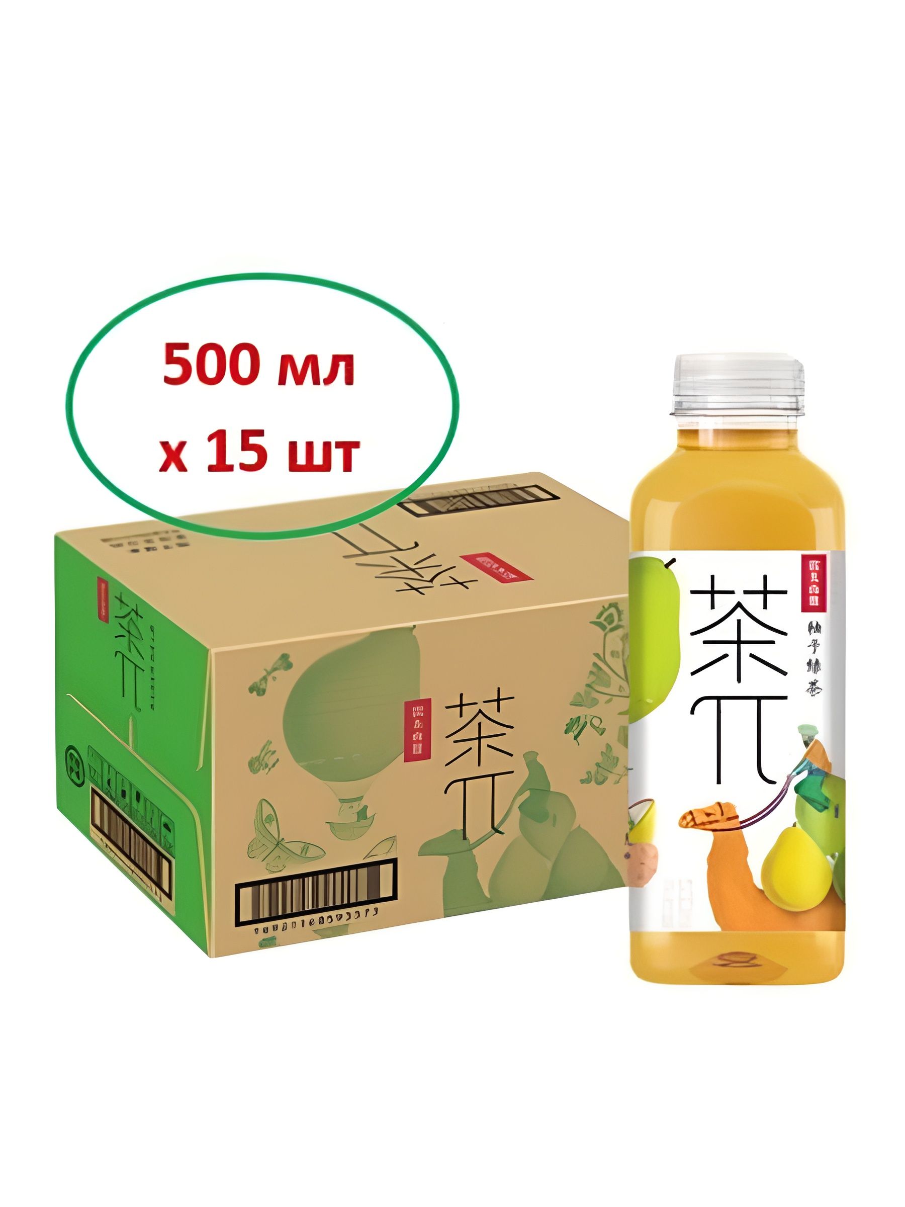 Холодный чай Пи зеленый со вкусом помело, 500мл. Упаковка 15 шт.