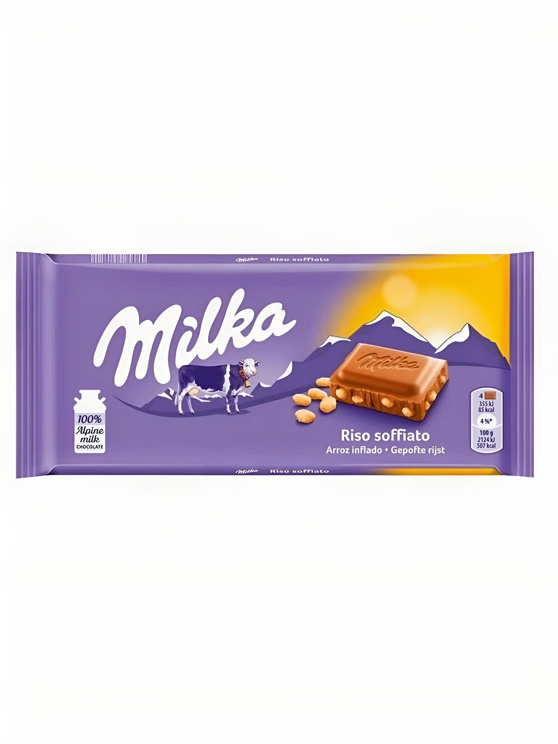 Шоколад молочный Milka Choco&Rice,100 г. 2 шт.
