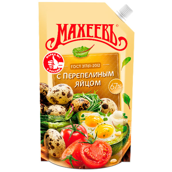 Майонез Махеевъ с перепелиным яйцом 380 гр
