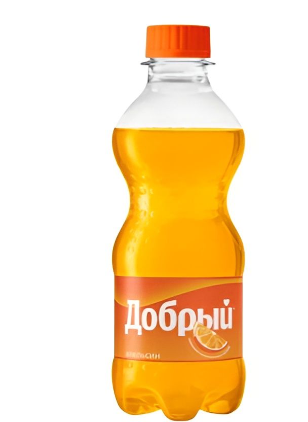 Напиток Добрый Апельсин газированный, 0,3 литр. ПЭТ. Упаковка 24 шт.
