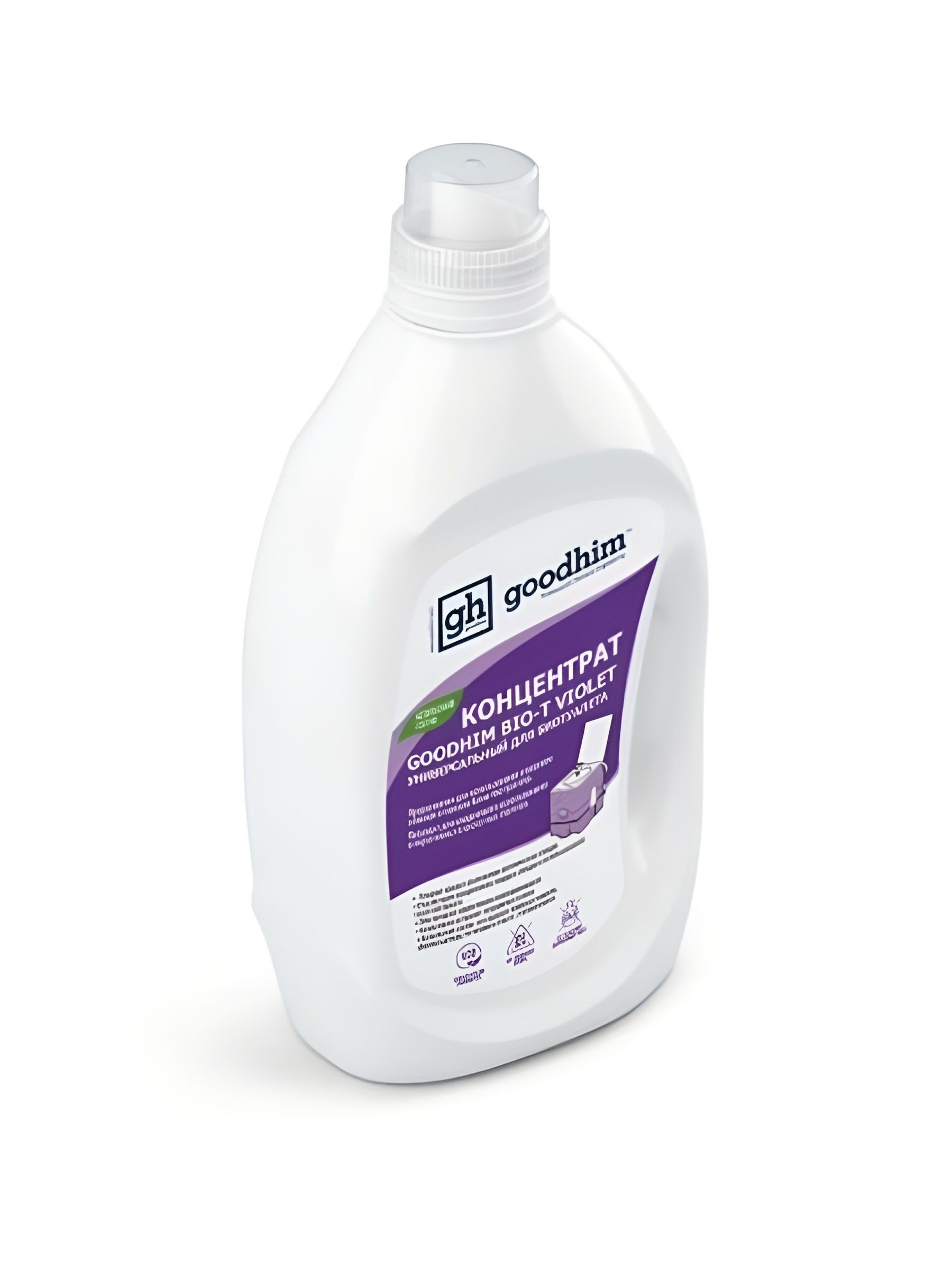Концентрат универсальный для биотуалета GOODHIM BIO-T VIOLET, 2000 мл. 2 шт.