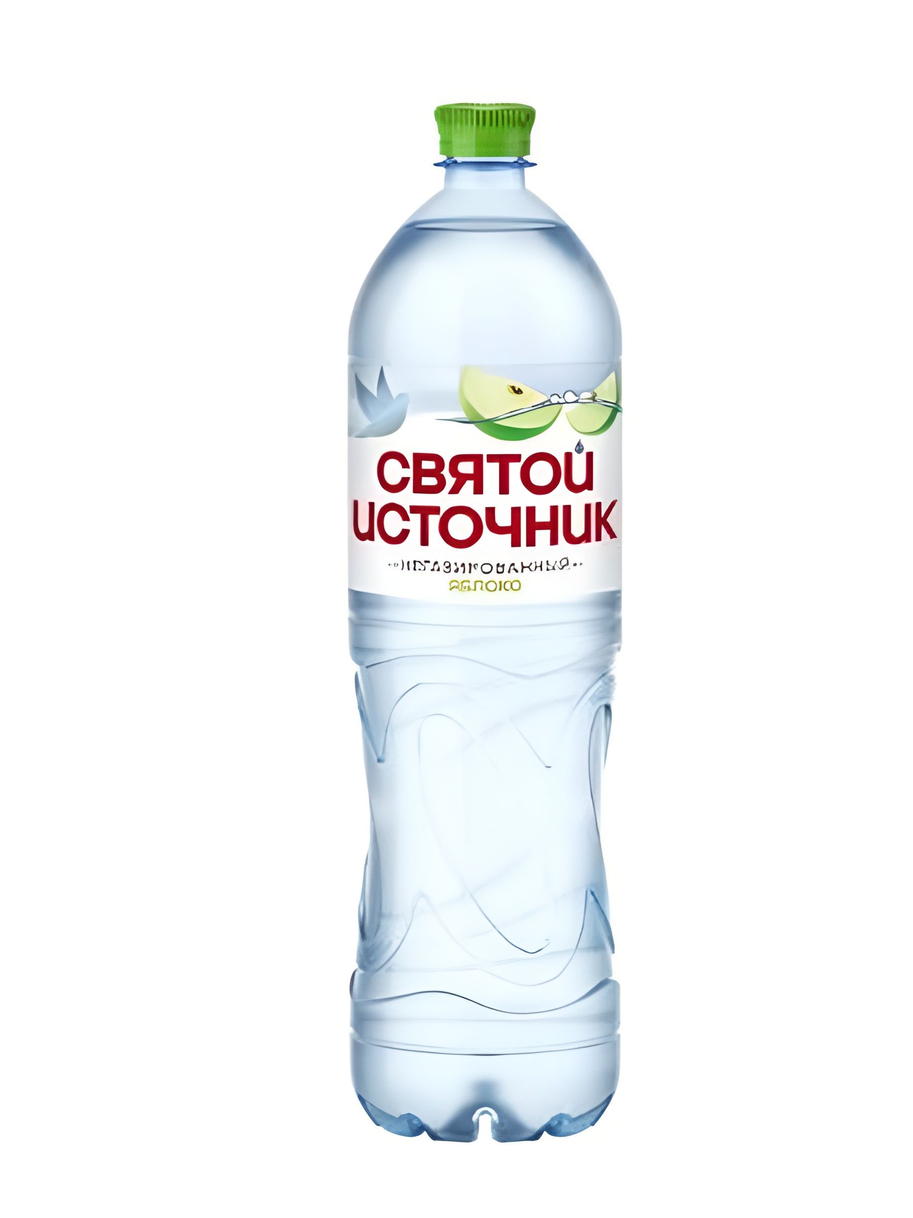 Вода питьевая Святой источник 1,5л, ПЭТ, Яблоко, негазированная. Упаковка 1.5л х 6шт.
