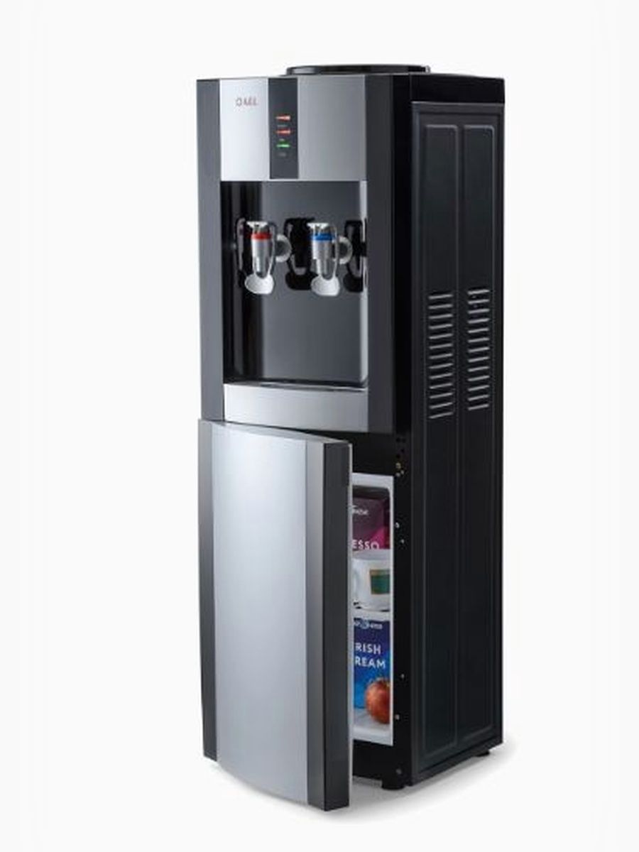 Кулер для воды LD-AEL-47c black/silver с шкафчиком
