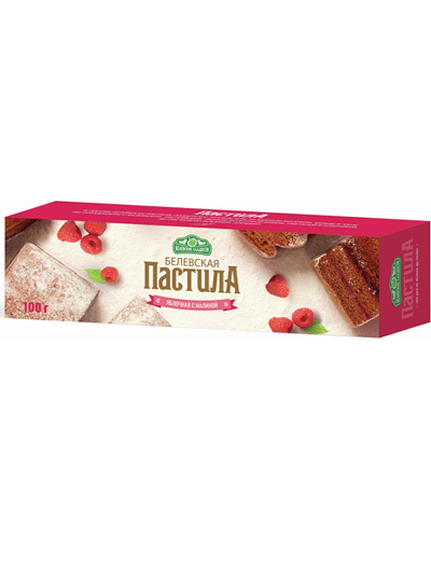Пастила Белевские сладости с яблоком и малиной, 100г х 15шт.