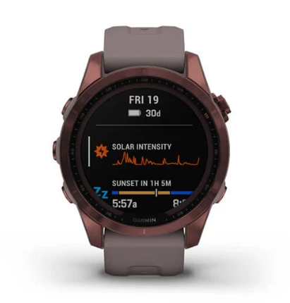 Умные часы Garmin Fenix 7s Sapphire Solar (Бронзовый)