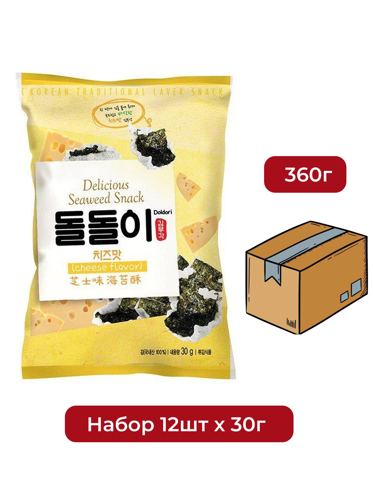 Капуста морская Doldori в кляре сыр, 30г х 12шт.