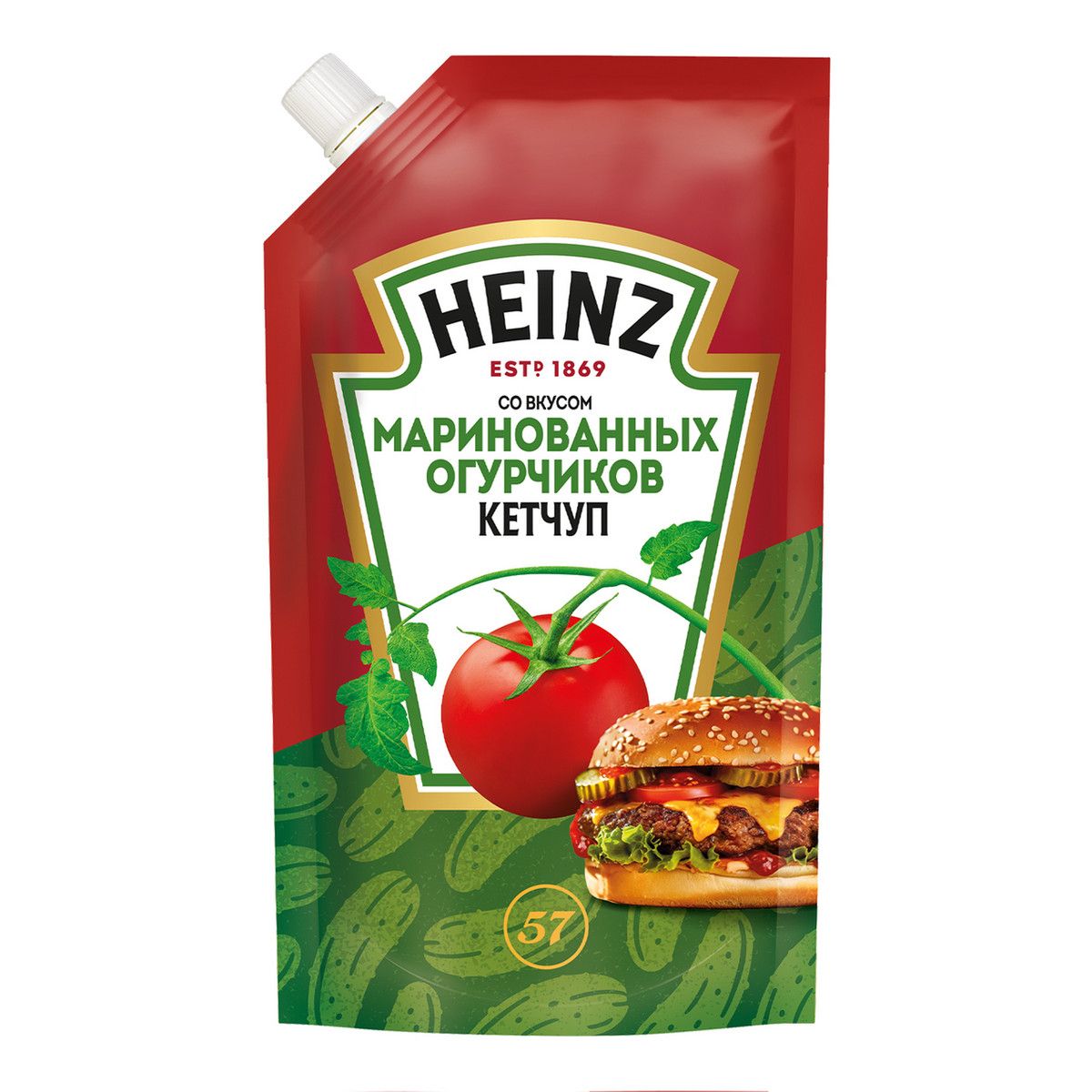 Кетчуп Heinz маринованные огурчики, 320г х 16шт