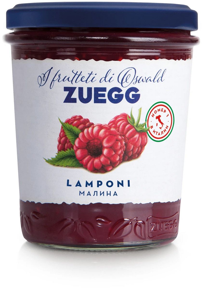 Джем Zuegg Малина конфитюр экстра, 320г х 12шт.