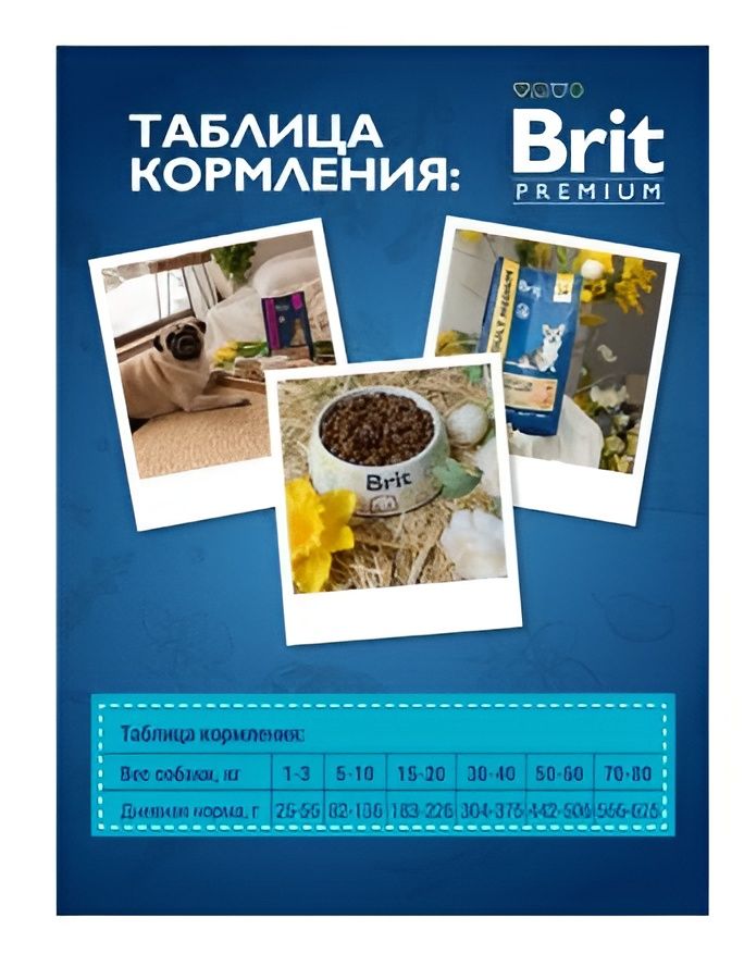 Корм влажный Brit Premium Мясное ассорти для собак всех пород с индейкой, 750г