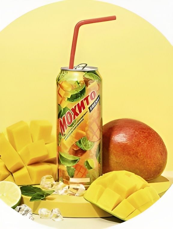 Напиток Мохито Fresh Манго газированный, Жб, 450мл x 24 шт
