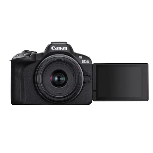 Беззеркальный фотоаппарат Canon EOS R50 kit RF-S 18-45mm IS STM + RF-S 55-210mm (Черный)