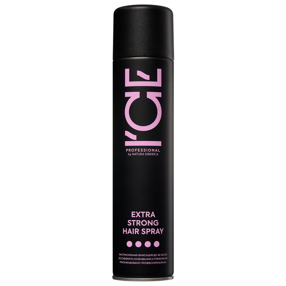 Лак для волос экстрасильной фиксации Extra Strong Hair Spray ICE Professional by Natura Siberica Take It Home, 300 мл х 12шт.