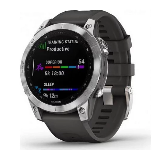 Умные часы Garmin Fenix 7 Sapphire Solar (Серый)