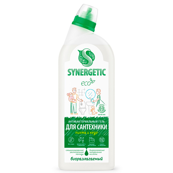 Средство для чистки Synergetic для сантехники пихта и кедр 0,7 л