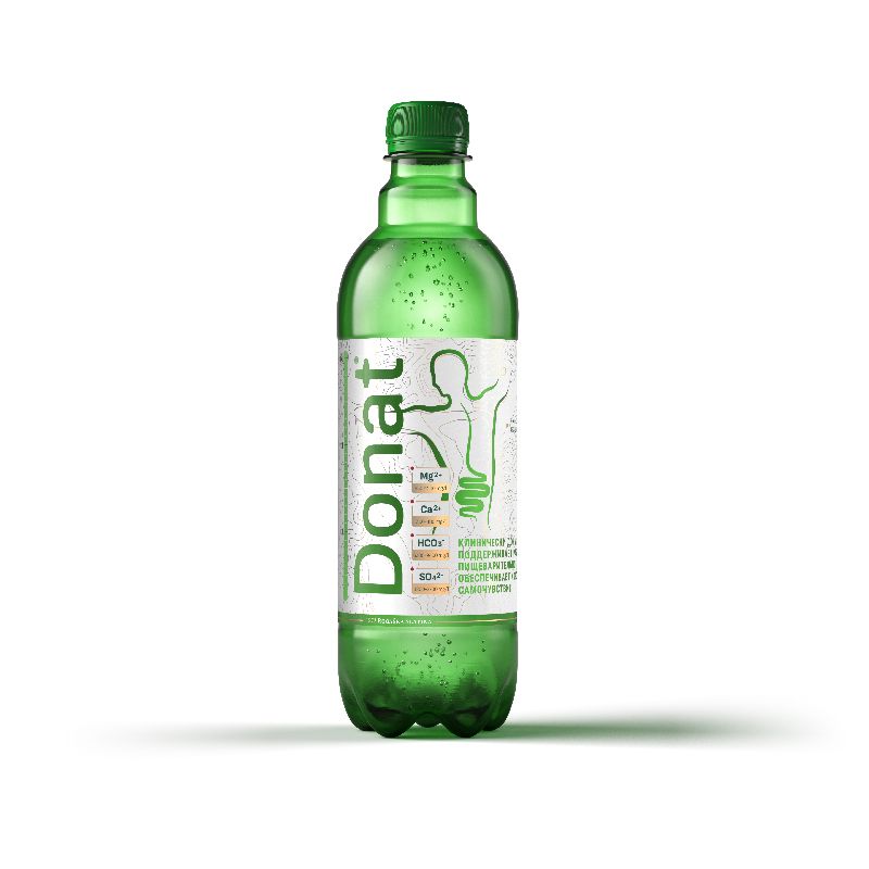 Вода питьевая Donat Mg (Донат Мг) 0,5л газированная (упаковка 0,5л х 12 шт.)