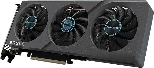 Видеокарта Gigabyte GeForce RTX 4060 8192Mb, Eagle OC 8Gb (GV-N4060EAGLE OC-8GD) 2xHDMI, 2xDP, Ret (Чёрный)
