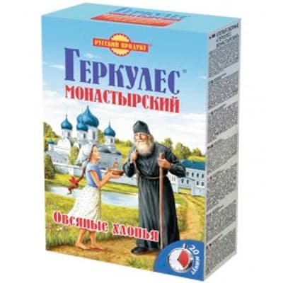 Хлопья овсяные Русский Геркулес Монастырский 500 гр