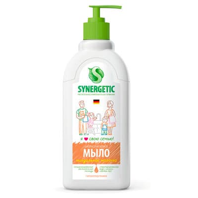 Жидкое мыло Synergetic биоразлагаемое миндальное молочко 500 мл.