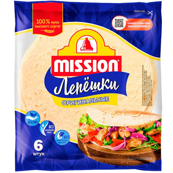 Тортильи пшеничные Mission 250 гр