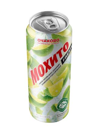 Напиток Мохито Fresh Лайм газированный, Жб, 450мл x 24 шт