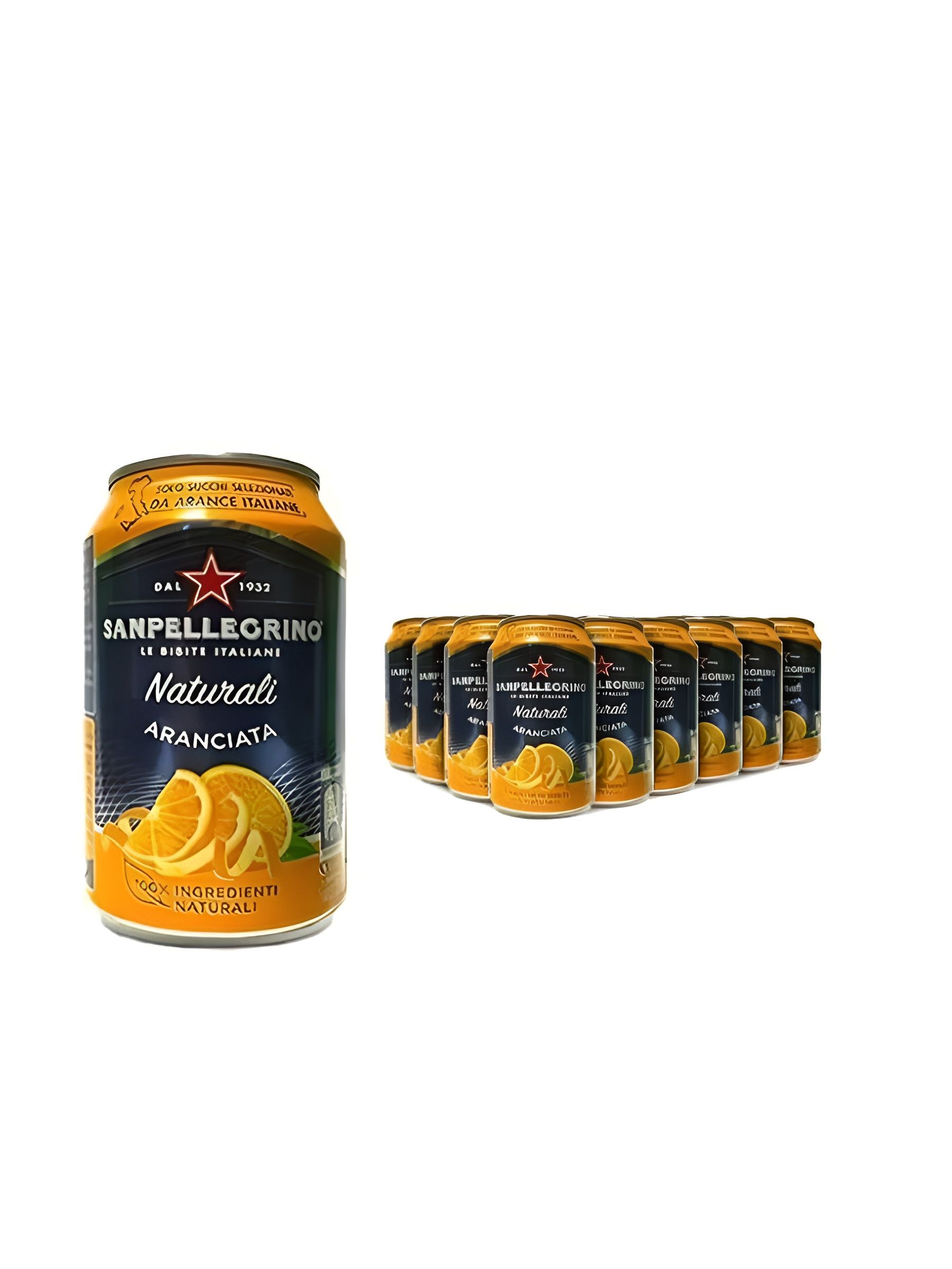 Газированный напиток San Pellegrino lemonade Aranciata, жб, 330 мл*24шт