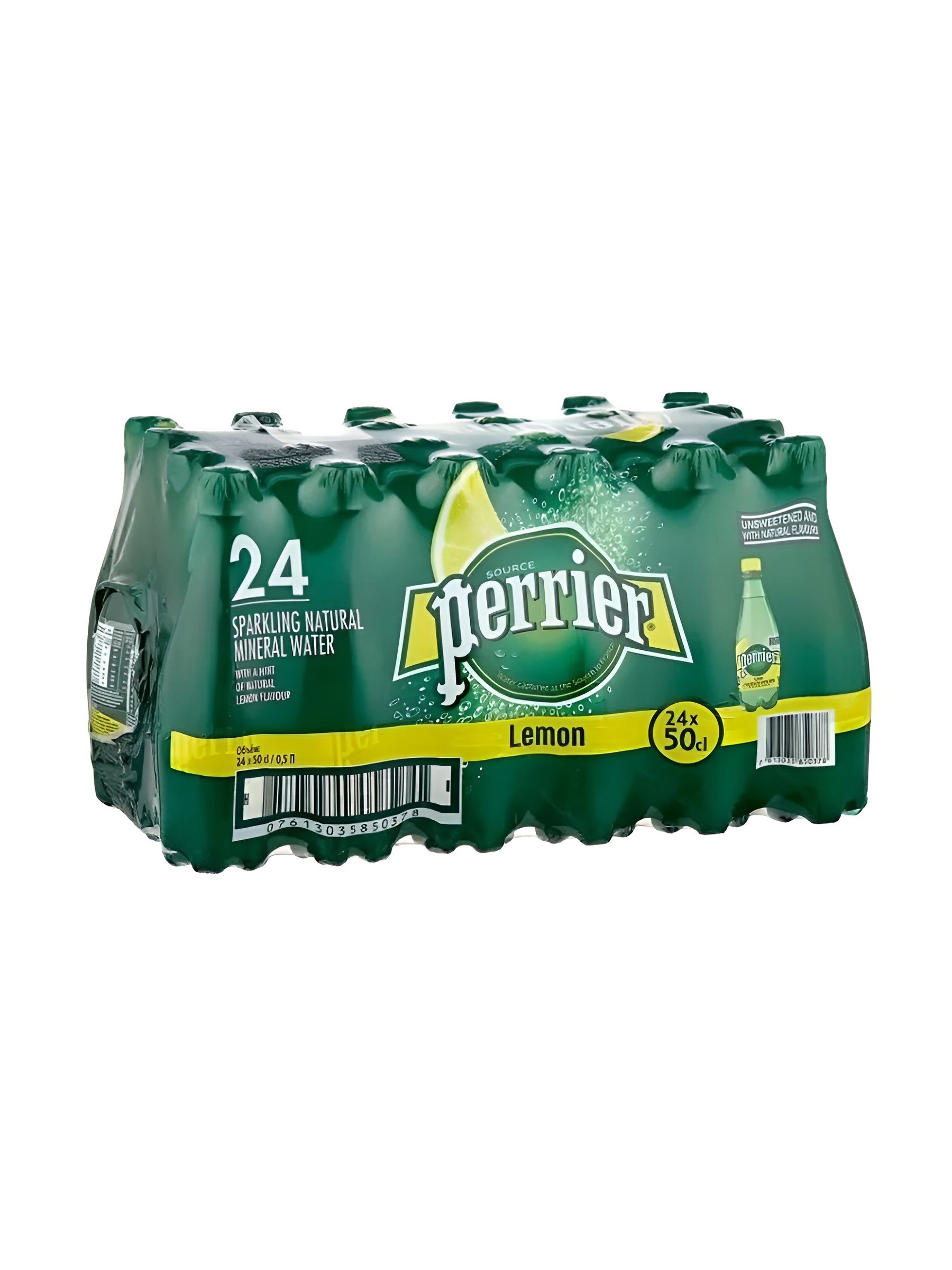 Вода минеральная Perrier (Перье), газированная, со вкусом лимона, 24 шт по 0,25, пэт