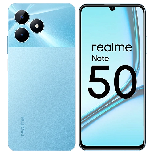 Смартфон Realme Note 50 4/128GB Global (128 ГБ, Голубой, 4 ГБ)