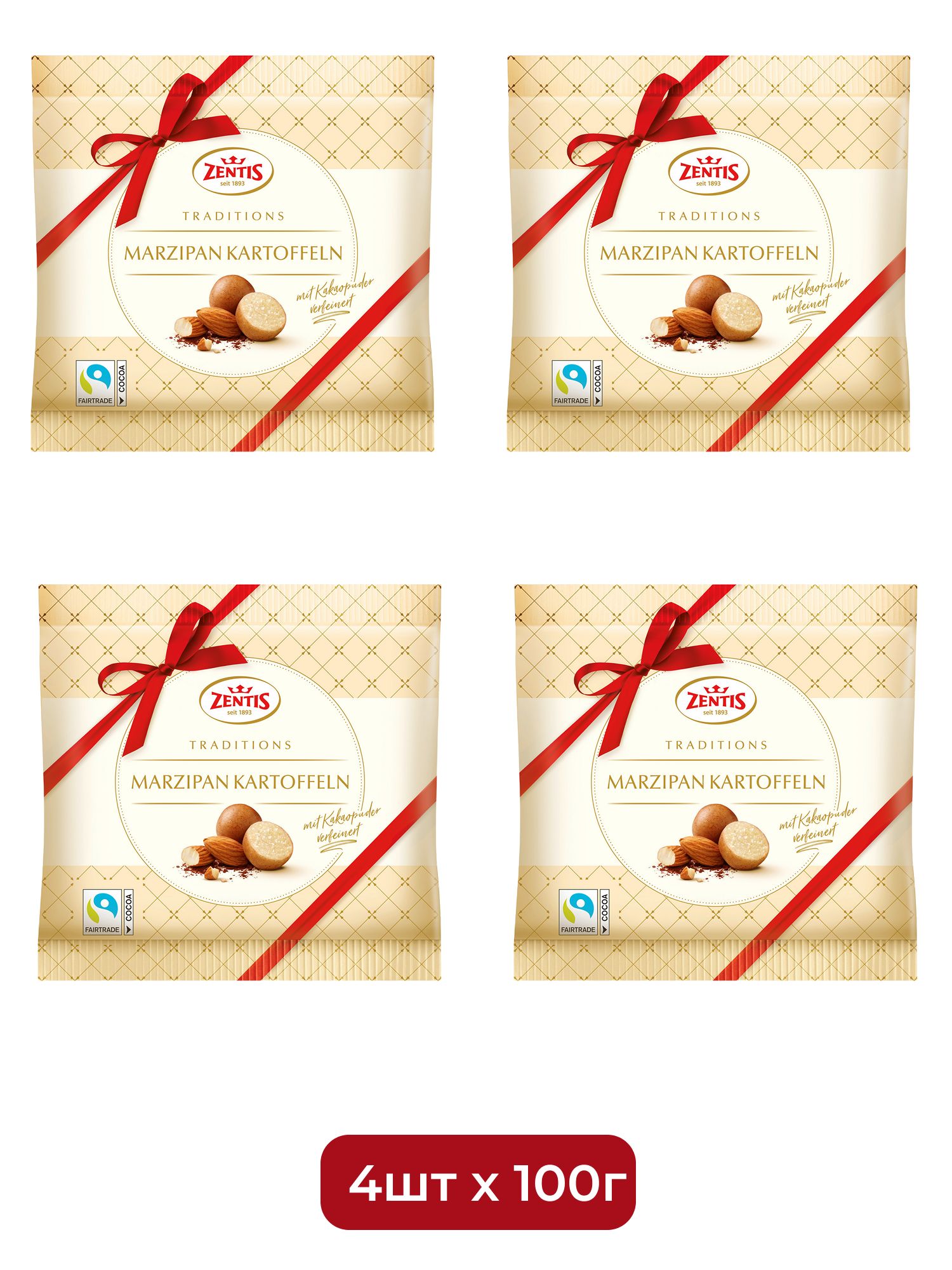 Картошка Zentis марципановая, 100г х 4шт.