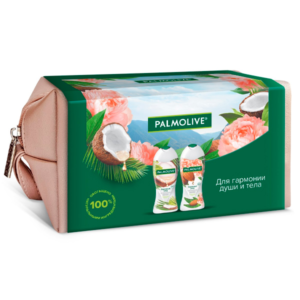 Набор подарочный Palmolive Бережный уход Крем-гель для душа 250 мл + Крем-гель для душа 250 мл