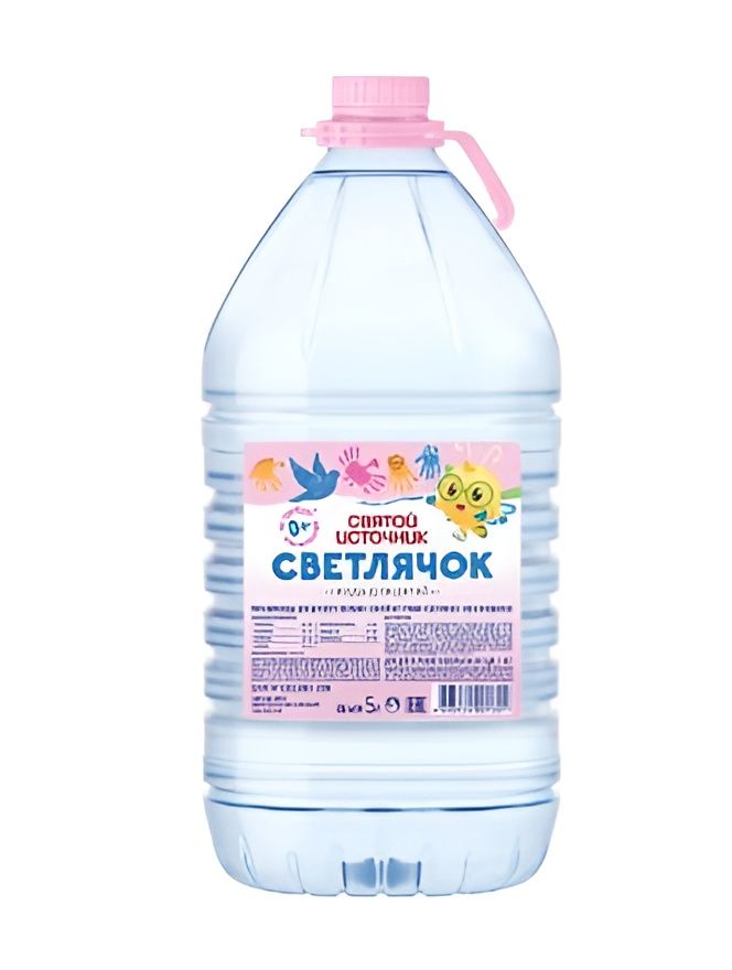 Вода детская Святой Источник Светлячок питьевая негазированная 0+. Упаковка 5л х 2шт.