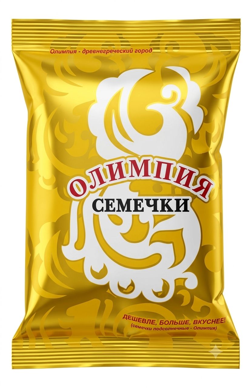 Семечки обжаренные отборные без соли "Олимпия" 100г х 10шт.