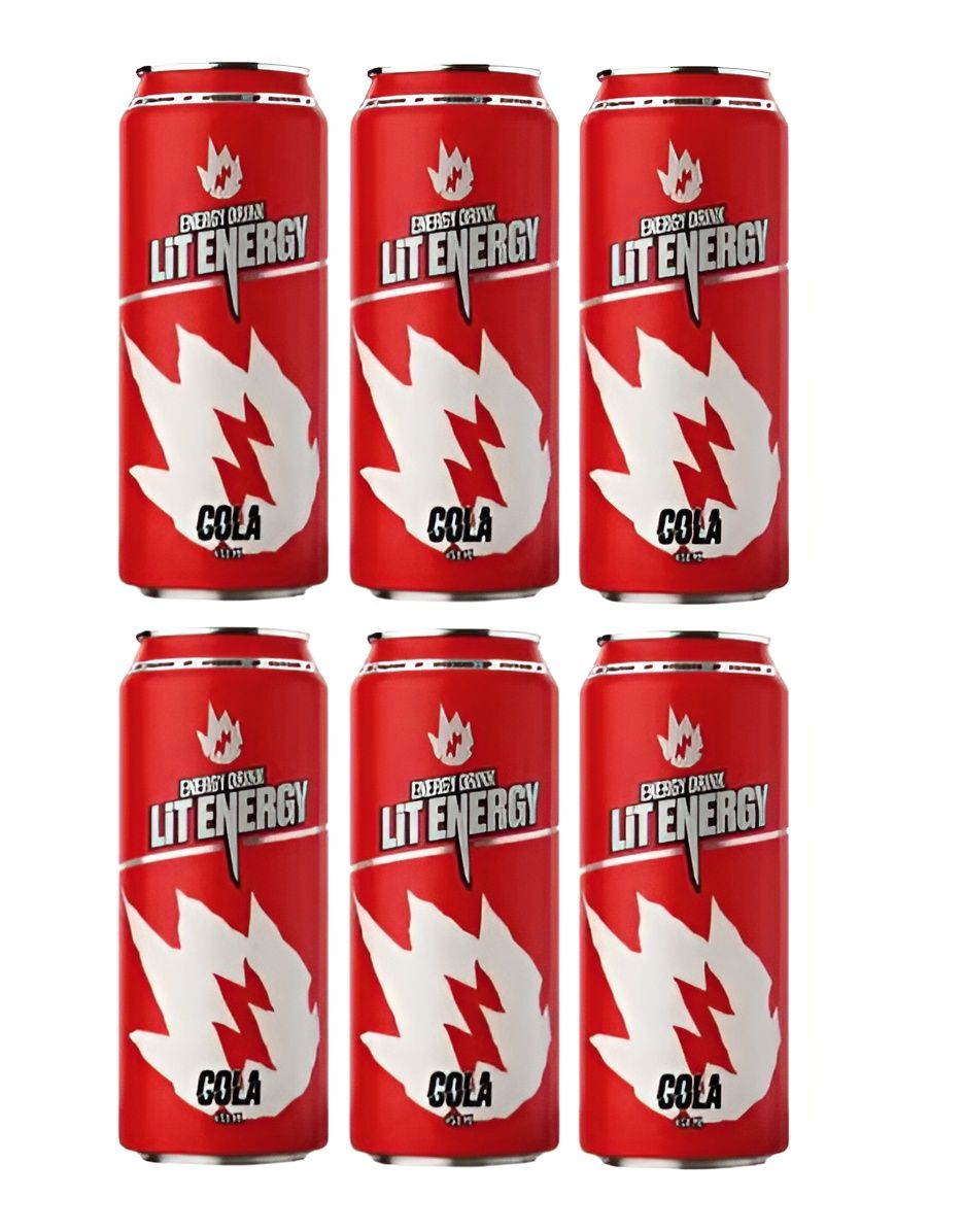 LIT ENERGY Cola 6 шт. х 450 мл. вкус Кола
