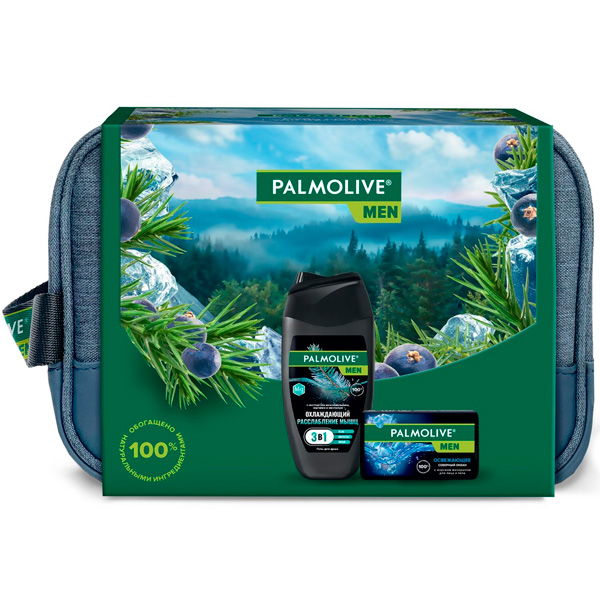 Набор подарочный Palmolive Men Охлаждающий Северный океан Гель для душа 250 мл + Мыло 90 гр