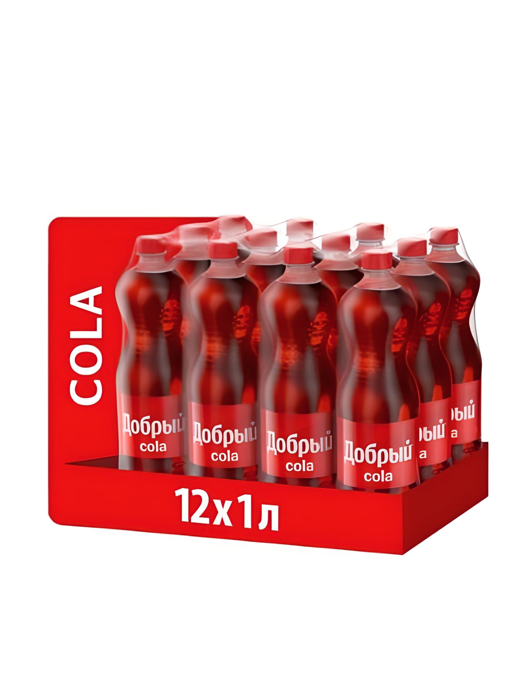 Напиток Добрый Cola, 1 литр. ПЭТ. Упаковка 12 шт.