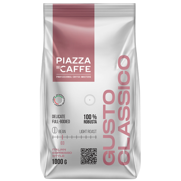 Кофе Piazza del Caffe Gusto Classico зерно 1 кг
