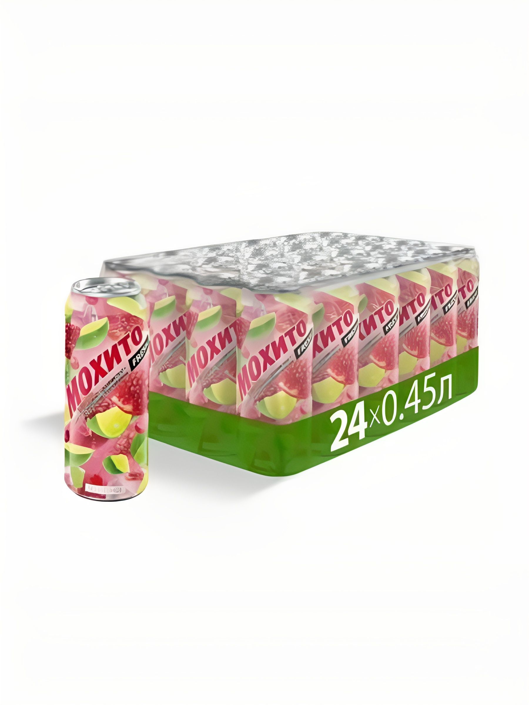 Напиток Мохито Fresh Гранат газированный, Жб, 450мл x 24 шт