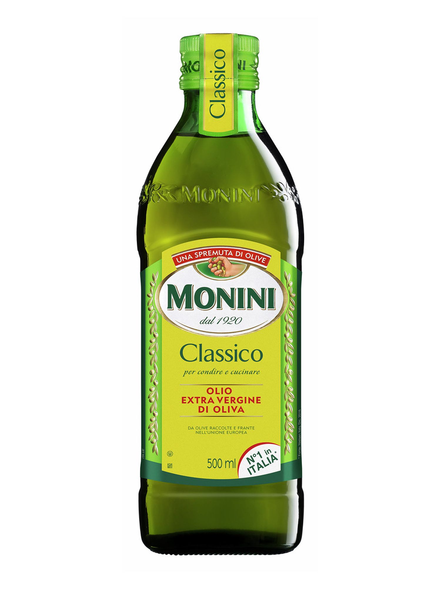 Масло оливковое Monini Classico Extra Virgin нерафинированное, 500мл х 6шт.