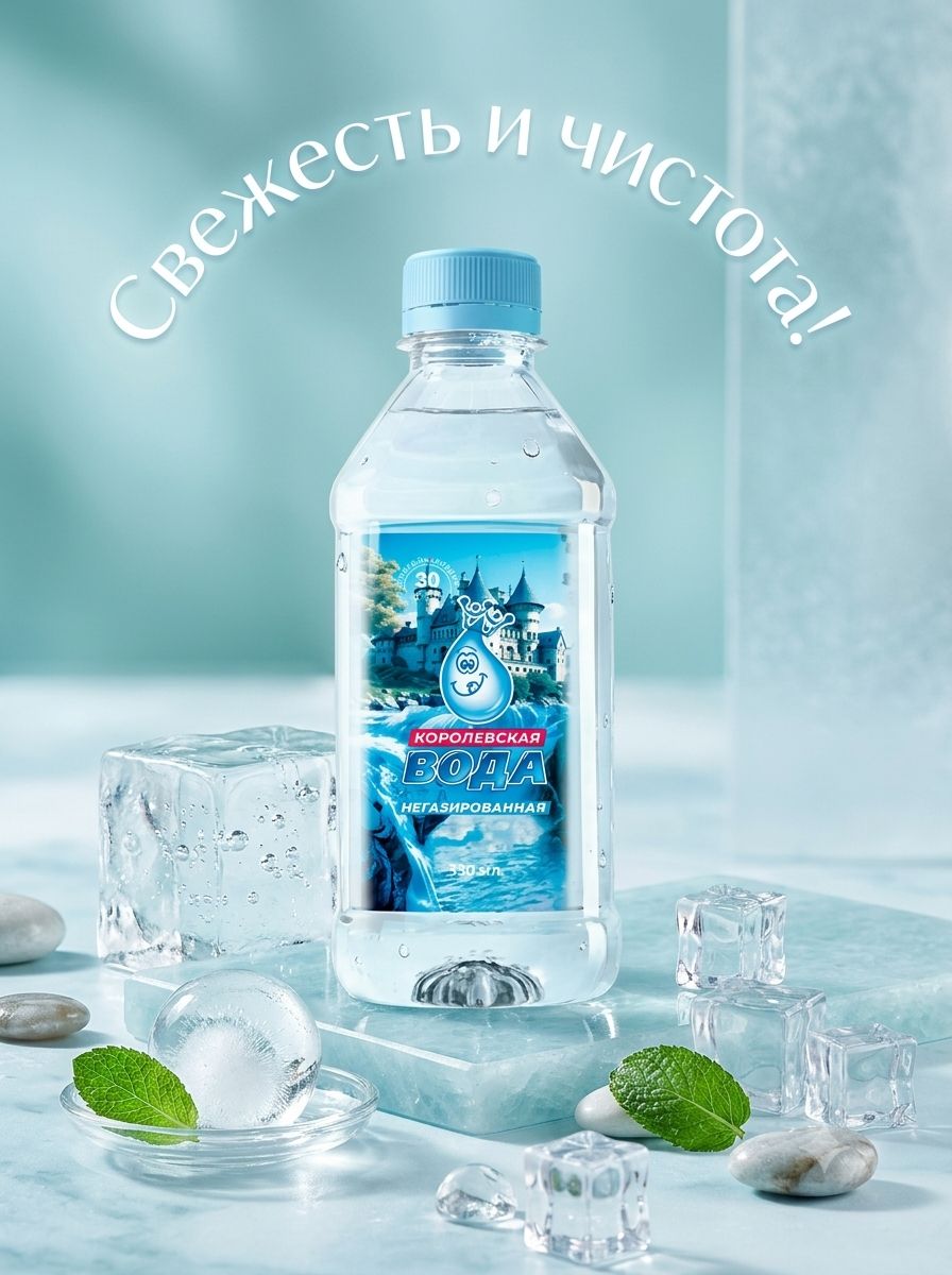 Вода питьевая Королевская Вода 0.33 л негазированная (упаковка 24 шт.)