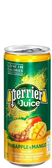 Perrier (Перье) 0.25л - "Ананас-манго"