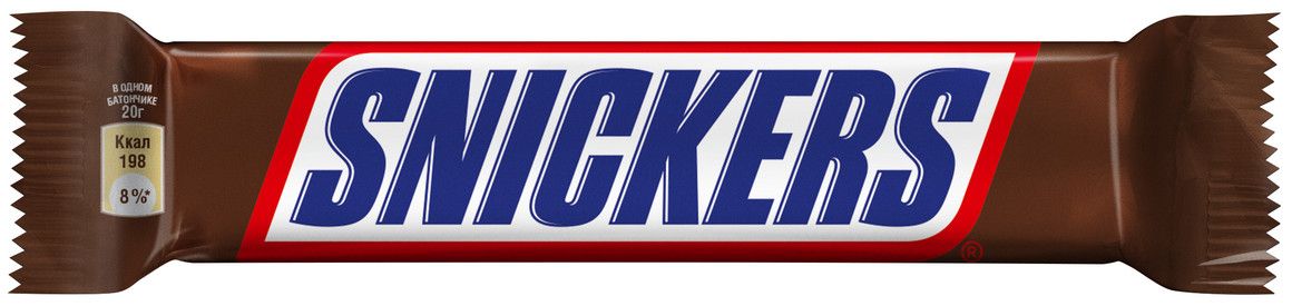 Батончик шоколадный Snickers Stick, 20г. Упаковка 32 шт.