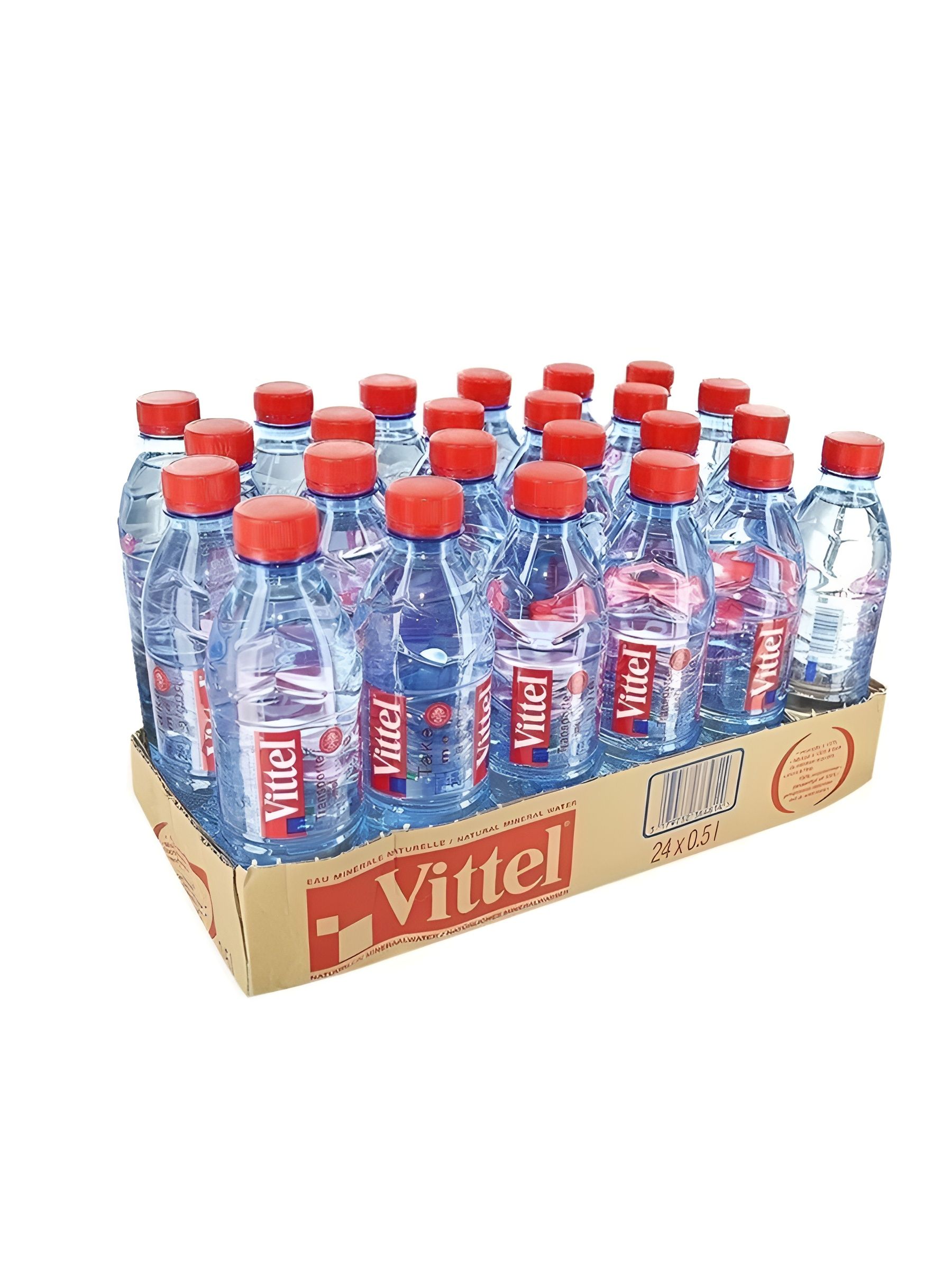 Вода Vittel / Виттель 0.5 литра, без газа, пэт, 24 шт. в уп.